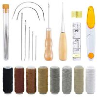 Set di utensili per cucire a mano in pelle