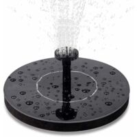 Pompa a molla solare FOREHILL, pompa solare con pompa solare monocristallina da 1,5 W, pompa a molla solare da esterno da 7 V per giardini, Vogel-Bad, Fisch-Behlter, Kleiner Teich