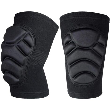 Genouillères Antidérapantes Mousse Douce Respirantes Noir Taille Grande Unisexe - Idéal pour Skate Ski Lutte & Sports Divers Adultes & Sportifs (1/5)