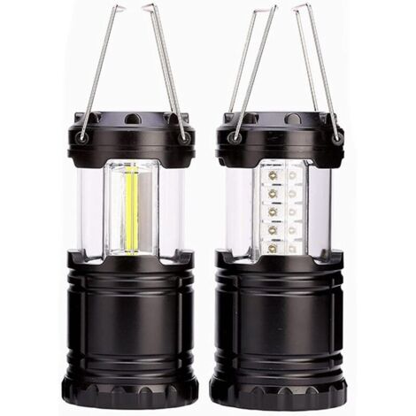 2 Pièces éclairage De Secours Pliable Lanternes Extérieures Portatives Etanche Lampe De Pêche Pliables Eclairage De Secours Lampe Camping Alimenté Par Pile Pour Camping Faire De La Pêche Aventure (1/5)