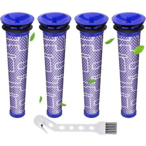 Rebirthcare Filtres de Rechange pour Aspirateur Dyson V7, V8 Animal Absolute Motorhead, 2 post-filtres HEPA et 2 pré-filtres, remplacez les pièces 965661-01 et 967478-01 (1/5)