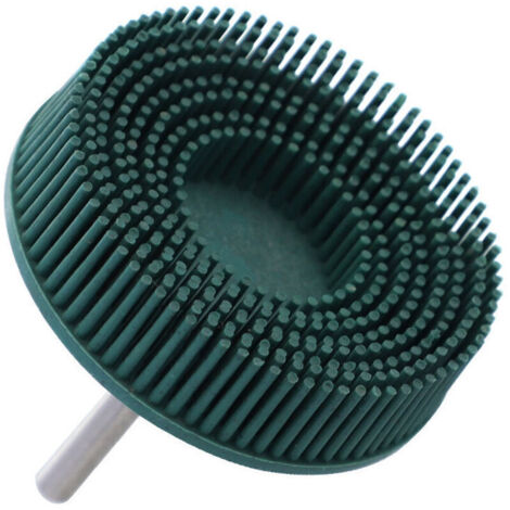 Brosse abrasive Caoutchouc en caoutchouc Roue de polissage vert foncé pour la perceuse électrique pour éliminer la rouille de Burrs Medium, roue abrasive en caoutchouc, Outils(3 pouces) (1/5)