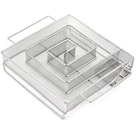 Plateau à Fumée Carré pour Barbecue en Acier Inoxydable 304 - Outil de Fumage Uniforme (1/4)
