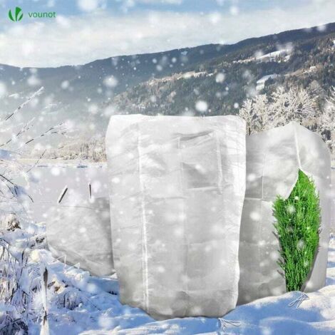 2 Pack Voile Hivernage Plantes Extérieur 80x120cm - Protection Antigel Avec Cordon Et Zipper