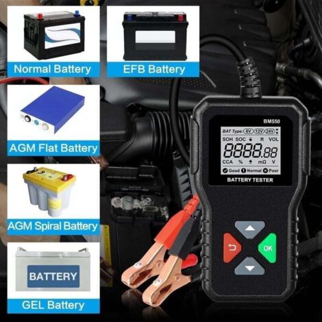 Testeur De Piles LCD Pour Piles 1.5V, 9V Et Bouton – Petit, Portable – Indique L'état (vert/jaune/rouge)