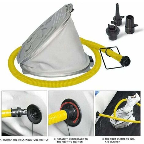 Pompe à Vélo Portable Mini - Haute Pression, Buse Double Tête - Pour VTT, Route, Ballons - Avec Support - 3