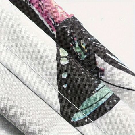 Rideau de douche en polyester épais, motif papillons gris, 180 x 180 cm, lavable en machine et repassable. (1/3)