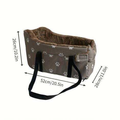 Housse de siège pour animaux de compagnie, adaptée aux petits chats et chiens, amovible et lavable, antidérapante et durable, adaptée aux accoudoirs et à la console centrale.