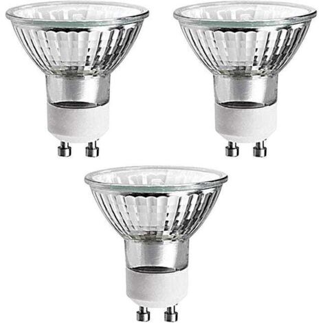 (Paquet de 3 ampoules de rechange de 35 W, lumière blanc chaud), base GU10, ampoules halogènes de 110 V, perles halogènes basse tension (1/5)