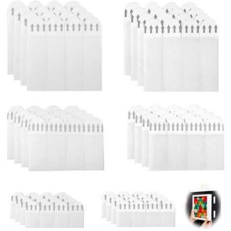 36 Paires Languettes Accroches Tableaux, Accroche Tableau Sans Percer Bandes adhésives Languette Accroche Tableau Autocollant Cadre Mural pour Cadres Accrochage de Tableaux et Décorations (1/5)