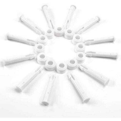 12 goupilles en plastique, pièces de rechange pour piscines Intex, compatibles avec la plupart des piscines à structure tubulaire (5,5 cm) (1/5)