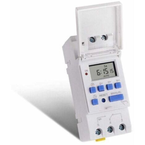 Minuterie programmable TM615-2, interrupteur horaire, économie d'énergie, contrôle de la durée, montage sur rail DIN, 220 V CA (1/4)