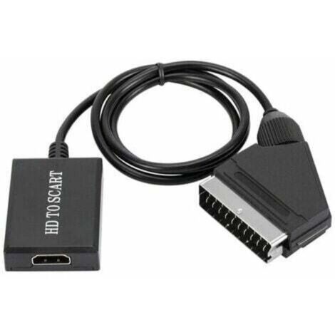 Convertisseur HDMI vers péritel 1080p – Plug and Play – Compatible NTSC/PAL – Adaptateur audio vidéo pour appareils HDMI (1/3)