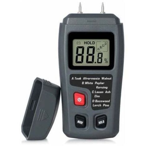Testeur D'Humidité Du Bois Portable Testeur D'Humidité Lcd Pour Détecteur D'Humidité Du Bois Pour La Mesure De L'Humidité Du Papier De Bois De Chauffage, (1/5)