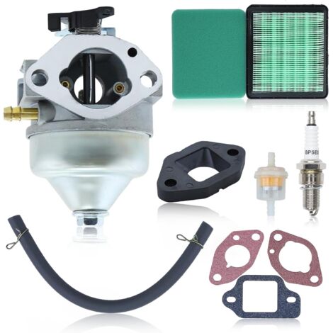 Carburetor Kit for Honda GCV190 Engine and Lawnmower HRB217 HRX217, Carburettor + Air Filter + Gaskets + Spark Plug + Fuel Filter Accessory Kit 9 in 1 (1/5)