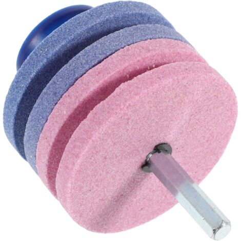 Affûteuse de Tondeuse à Gazon Double Couche Tête de Meulage Industrielle, Outil d'Affûtage Manuel pour Jardin et Usage Domestique (1/5)