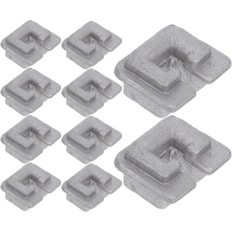 Lot de 10 Œillets de Tête de Coupe en Alliage d'Aluminium Remplacement Solide pour Débroussailleuse Accessoires Compatibles pour Tondeuse à Gazon Fixation Stable et Usage