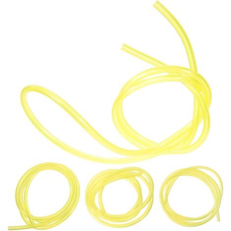 Lot de 4 Tuyaux de Conduite de Carburant en PVC Flexible Jaune 1,2 M pour Tronçonneuse, Débroussailleuse et Autres Outils à Essence, Compatible Moteurs 2 Temps Poulan et Craftsman (1/5)