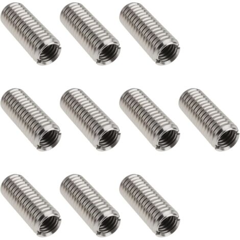 10 x M8 x 1.25 Male Thread to Female Thread M6x1 20mm 303 Stainless Steel Conversion Reducer Nuts (1/5)