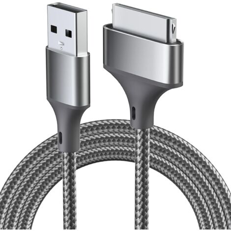 Phone 4S Câble, Cable USB Câble 30 Broches, Fil tressé en nylon de 100 cm de large Compatible avec Phone 4 4s, Phone 3G 3GS, Pad 1/2/3, Pod Touch 4/3/2/1, Pod Classic 3/2/1 (1/5)