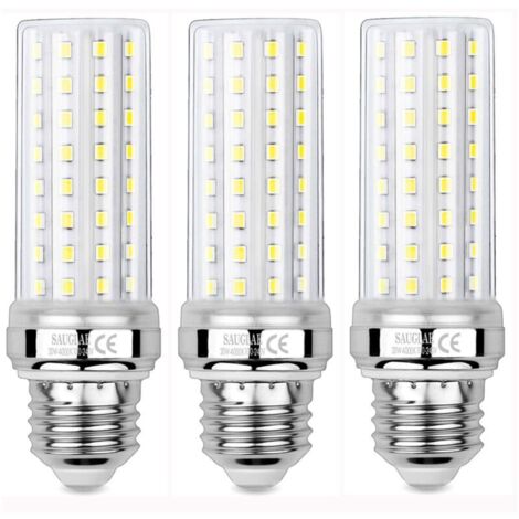 3 Pièces Ampoules de Maïs LED 20W, Équivalent 150W Ampoule Incandescente, 2300LM, 4000K Blanc Neutre, Ampoules à E27 Vis Edison NPTERBL (1/5)