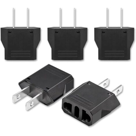 5x Adaptateur de Voyage,adaptateur prise france vers usa,adaptateur prise usa,adaptateur usa,adaptateur prise canada,Adaptateur Prise Universelle Americaine/Chine/Japon/Canada/Mexique (1/5)
