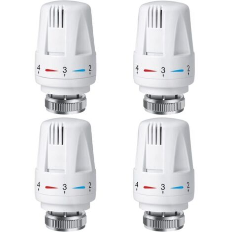 Tête thermostatique de radiateur PCS, tête de thermostat de radiateur TRV M30 x 1,5, vanne thermostatique de radiateur, vannes de radiateur de radiateur pour système de chauffage pour la maison et le (1/5)