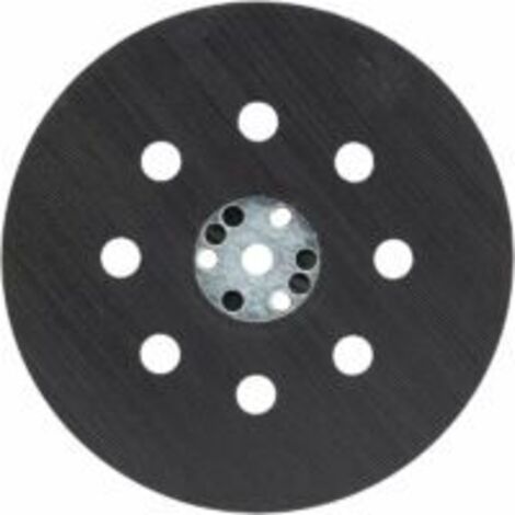 Plateau de Ponçage Mi-Dur (pour Peinture, Mastic, 8 Trous, Ø 125 mm, Accessoires Ponceuses Excentriques) (1/4)