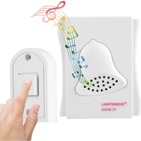 Sonnette Filaire, Carillon Ding Dong Cloche de Porte Carillon D'accès de Porte Cloche pour Système de Contrôle D'accès de Bureau à Domicile (1/4)
