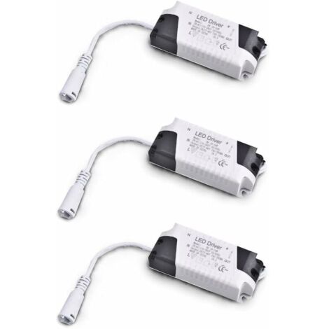 Pack x3 Transformateur Driver 18W-24W DC, entrée multi-tension 85-265V Ac 50/60Hz, sortie 36-72 Vdc 240-260 mA. Valable pour remplacer les downlights et autres équipements LED (1/4)