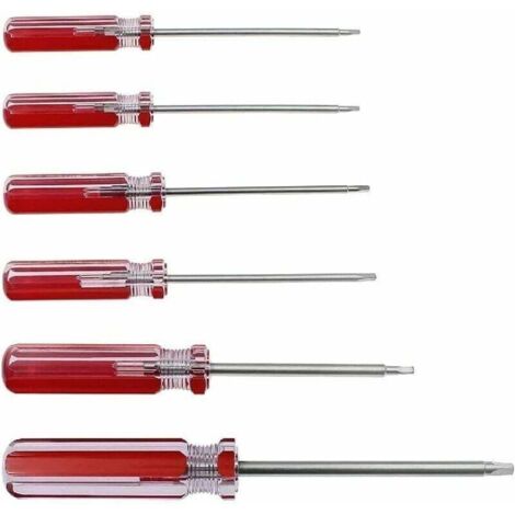 Jeu de 6 tournevis triangulaires, embouts de tournevis triangulaires magnétiques 1,8 mm 2,0 mm 2,3 mm 2,7 mm 3,0 mm 4,2 mm Outil de réparation de tournevis pour jouets et changement de batterie (1/5)