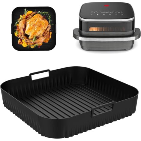 Accessoires Air Fryer pour Moulinex, Moule Silicone Air Fryer Compatible avec Moulinex Easy Fry XL Surface / AL4018F0, Anti-Adhésif & Réutilisable Plat Moule Airfryer Accessoires (1/5)