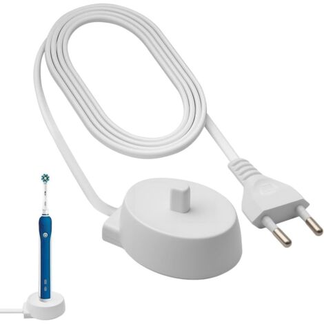 Chargeur De Brosse À Dents Électrique pour Oral-B Modèle 3757 : Étanche IP67 par Induction, Compatible avec Pro, Smart, Genius, Vitality, IO, Voyage Compact avec Câble 100 Cm EU (1/5)