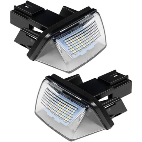 2 Pièces LED Eclairage Plaque Immatriculation pour Berlingo C3, C4, C5, DS4, SAXO, XSARA, 206, 207, 306, 307, 308, 406, 407, 5008 et pour Partner, Remplacement OEM 6340A3 6340.A3 (1/5)