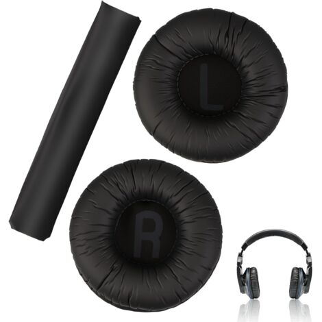 Coussinet Casque pour JBL Tune 450BT 500BT 510BT 520BT E40BT JR300BT, Mousse à Mémoire Coussinets d’Oreille Remplacement avec Coussin Faisceau Confortable et Isolation Sonore Optimisée Noir (1/5)