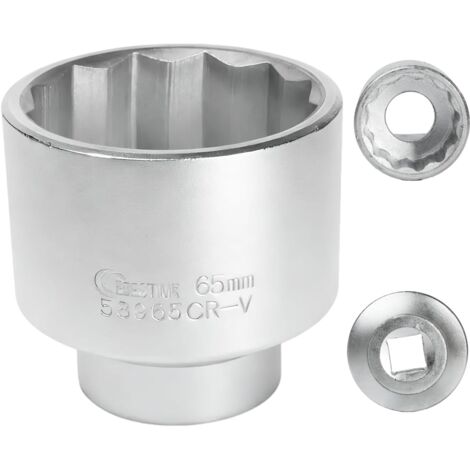 Douille 65mm 3/4" 12 pans, Douille pour clé 3/4 65mm pour clé CR-MO(Whtie) (1/5)