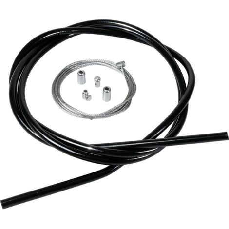 Câble d'embrayage universel 2mm Ø 2m avec gaine et raccord - Kit réparation pour motos, cross, mobylette et cyclomoteur (1/5)