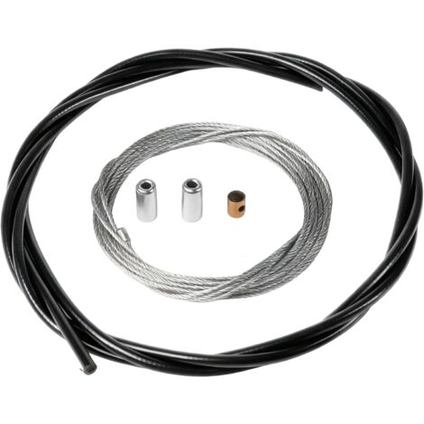 Câble d'accélérateur universel 2,50m avec gaine - Pour carburateur scooter 50cc, moto et mobylette (1/5)
