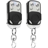 2 x Universal Remote Control Gate 433.92 MHz Fixed Code Beep Gate Universal Wireless Garage Remote Control 4 Keys Copier for Garage Door and Car