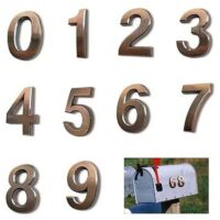 10pcs Numéro de Plaque Maison Numéros de Boîte aux Lettres Numéros de Porte Auto-Adhésifs 0-9 Numéros d'Adresse Plaque Numero Maison pour Porte Maison Appartement Hôtel Chiffres