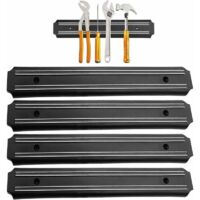 Porte Outils Mural magnetique 4 Pieces 33 cm x 5 cm Barre magnetique Outillage Barre aimantée pour Outils Panneau Porte Outils Barre aimantée Barre aimantée Barres magnétiques pour Outils