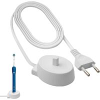 Chargeur De Brosse À Dents Électrique pour Oral-B Modèle 3757 : Étanche IP67 par Induction, Compatible avec Pro, Smart, Genius, Vitality, IO, Voyage Compact avec Câble 100 Cm EU