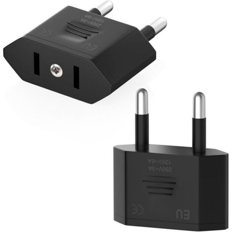 2 Pi ces Adaptateur Prise USA US To France Adapter fiche De Voyage US 