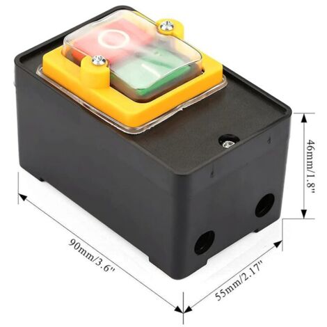 Interrupteur Bouton-Poussoir Étanche ON/OFF 10A 220V/380V – Pour Machines, Moteurs & Équipements Industriels