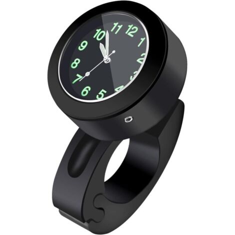 Horloge de guidon étanche pour vélo et moto 7/8in - 1in Résistante aux chocs Fonction lumineuse Installation simple (1/5)