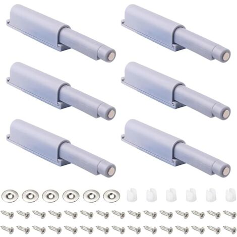 6 Pièces Loquet de porte à pousser pour ouvrir, loquets magnétiques pour porte cachée, armoires, tiroirs de camping-car, placard de cuisine