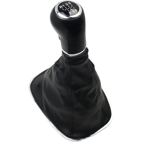 Pommeau de levier de vitesse 6 vitesses 009140093 pour Opel Corsa D 2006-2014 Corsa E 2014-2019 19276456 Noir (1/5)