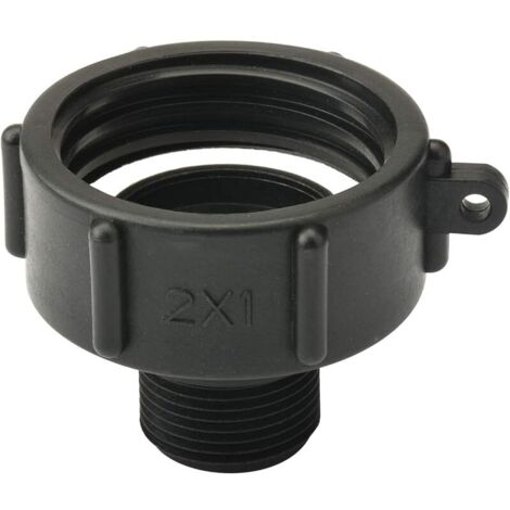 Adaptateur IBC S60 Connexion à vis pour réservoir d'eau IBC 2 pouces par 1 pouces