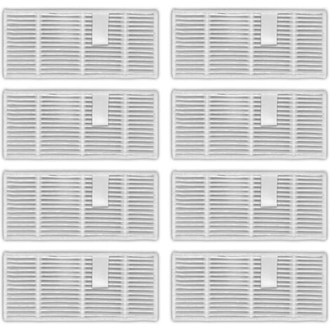 Lot de 8 filtres HEPA de rechange C20 Omni compatibles avec aspirateur robot Eufy C20 Omni, kit de filtre, pièces de rechange, kit d'accessoires de filtres, filtres pour aspirateur (1/5)
