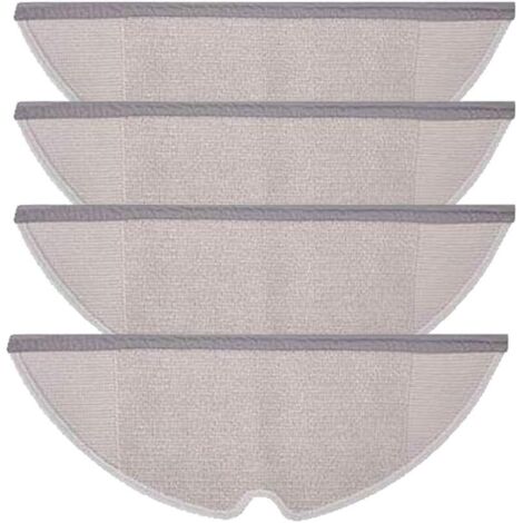 JJDD serpillières en Microfibre Compatible avec Xiaomi Mi Mijia Roborock E35 E25 E20 S50 S6 S51 Lot de 4 (1/3)